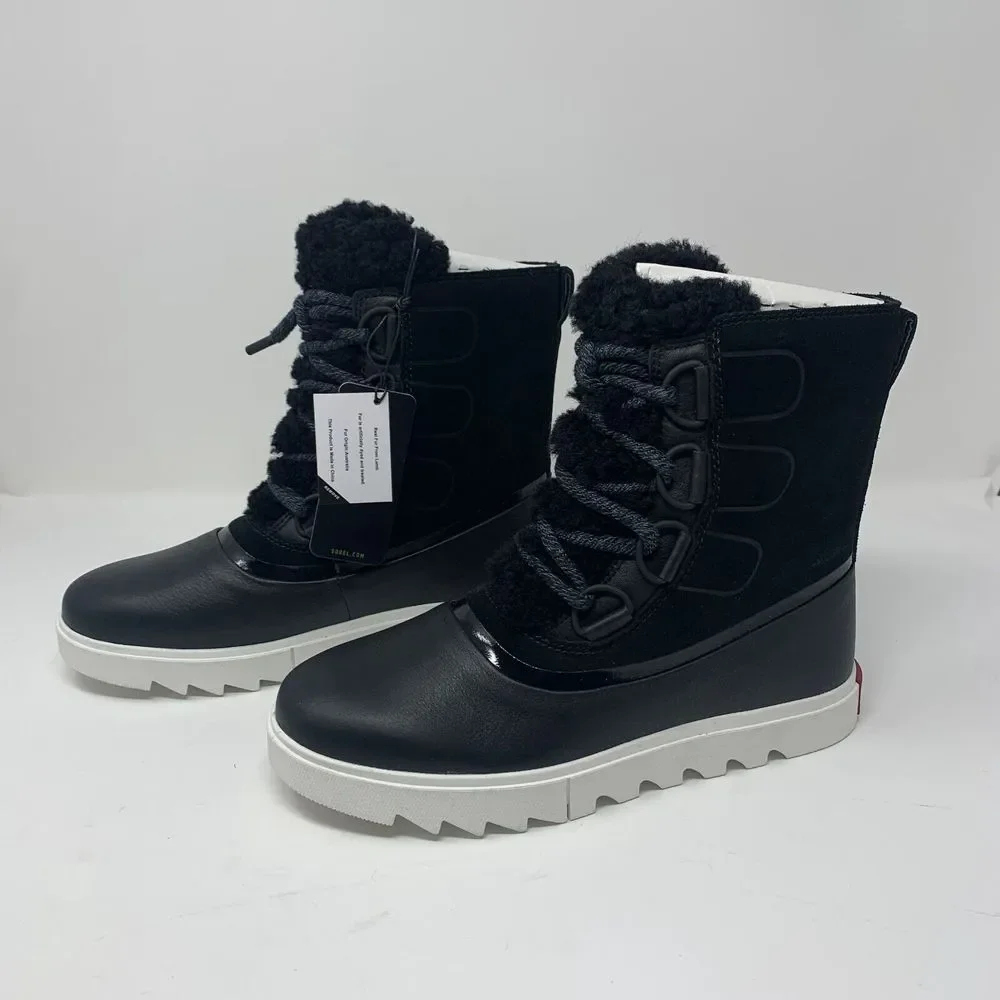 Sorel Joan of Arctic‎ Next Lite Boots Women's 9.5 Black Sea Salt Waterproof